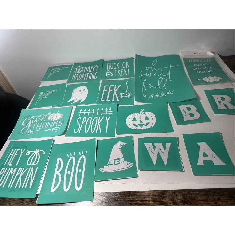 A Huge‎ Lot of Over 150 Chalk Couture Reusable Transfers / Stencils + Surfaces
